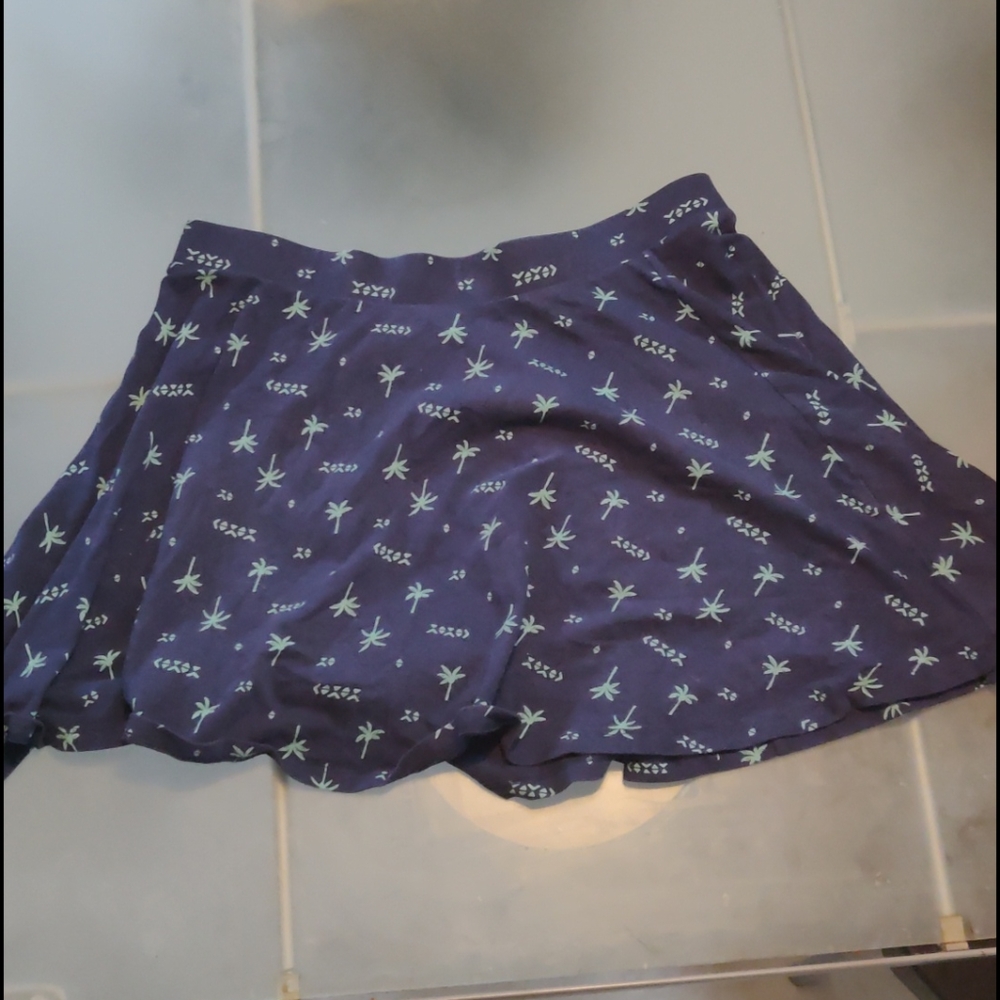 Palm Tree Skater Skirt